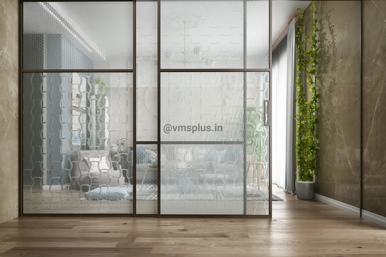 A Variety of Glass Types Allow Daylight and Privacy to Enter