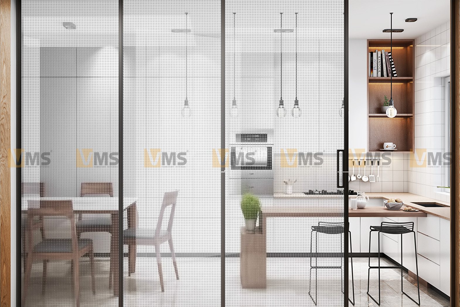Modern L-shaped Modular Kitchen Design